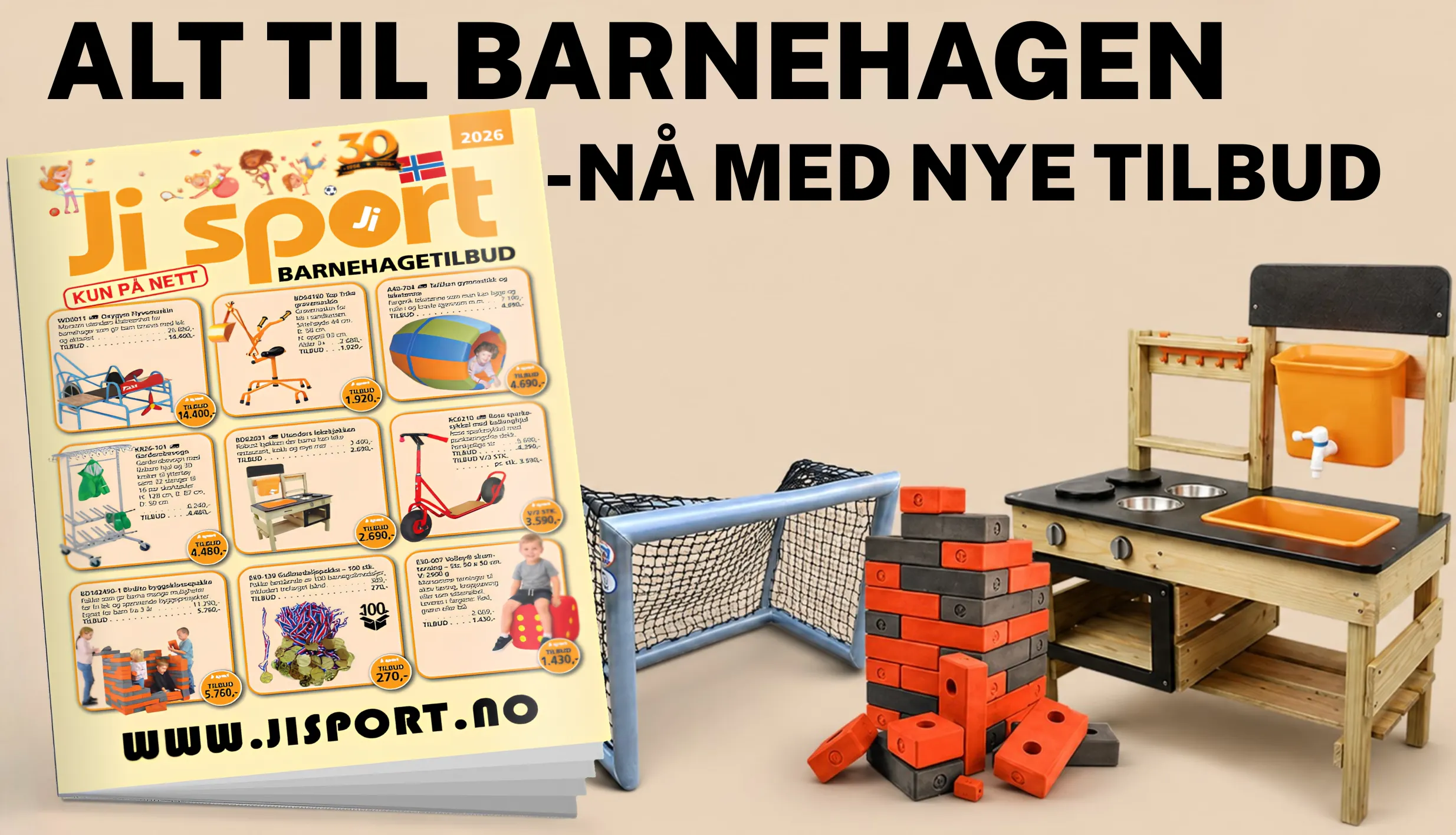 Tilbud til daginstitutioner hos Ji sport